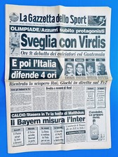 GAZZETTA DELLO SPORT 17 SETTEMBRE 1988 ITALIA CAMPIONE DEL MONDO HOCKEY SU PISTA