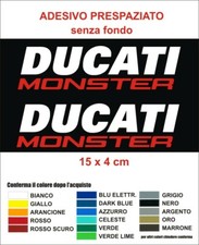 Adesivi Ducati Monster 2 pz kit decals stickers serbatoio tank coppia moto naked