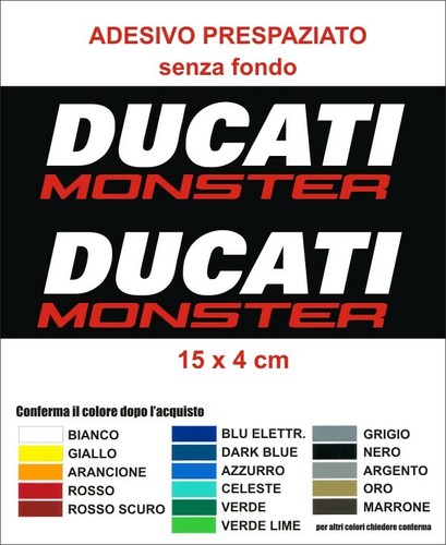 Adesivi ducati monster - adesivi, 2