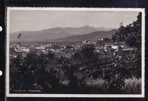 Cartolina pinerolo panorama - pinerolo,