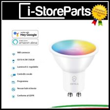  LAMPADINE LED SMART WIFI GU10 FARETTI W+RGB DA INCASSO WIRELESS ALEXA GOOGLE