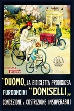 DUOMO DONISELLI VéLO/CYCLES Rojj - POSTER HQ 70x100cm d'une AFFICHE VINTAGE