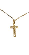 Collana Con Croce 45cm In Oro