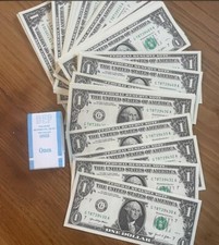 NL* USA BANCONOTA 1 DOLLARO Serie 2021 WASHINGTON FIOR DI STAMPA consecutive