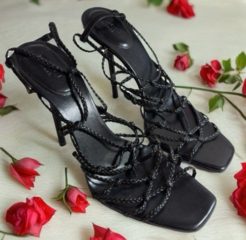 Gucci sandalo nero pelle - gucci,