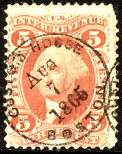🚩US1865 INTER REVENUE STAMP