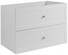 Armadio Armadietto Bagno Lavandino Lavabo Mobile Sottolavabo GUSTO 80 cm BIANCO