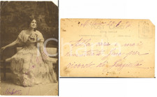 1916 MILANO Soprano Graziella PARETO "La Traviata" - Fotocartolina con AUTOGRAFO