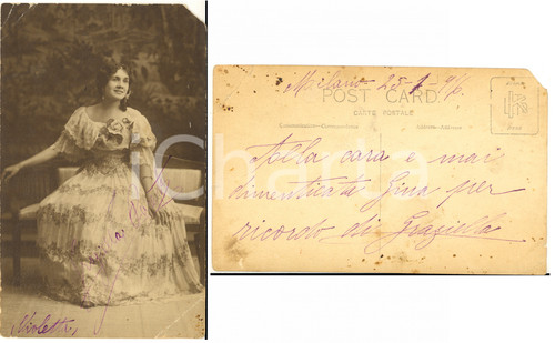 1916 milano soprano graziella - milano,