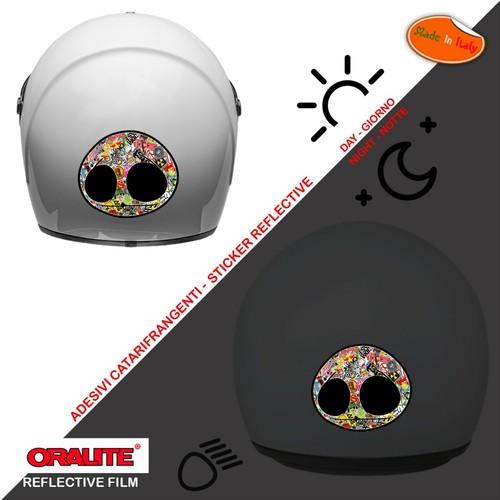 Adesivi casco rifrangenti
