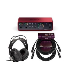 Pacchetto interfaccia audio USB Focusrite Scarlett 2i2 4a generazione