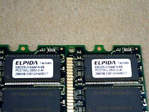 Elpida 512 2x256 pc2700 - 2x256, mb