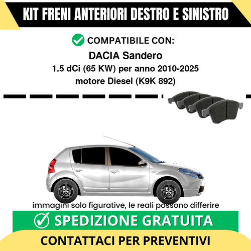 Pastiglie freno anteriori per - pastiglie,