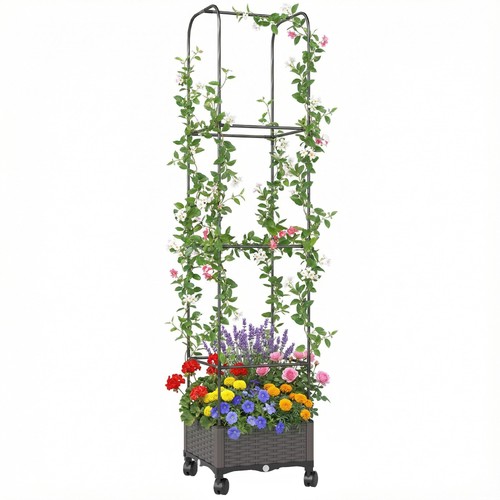 Outsunny fioriera rialzata con - outsunny,