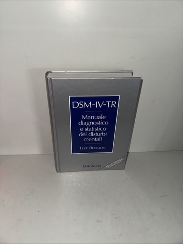 Dsm manuale diagnostico - dsm-iv-tr.,