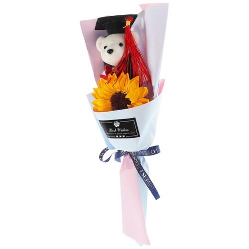 Peluche orso laurea bouquet - ,