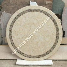 Tavolino rotondo in marmo