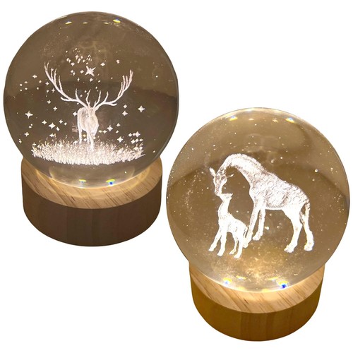 Lampada usb due sfere - due,