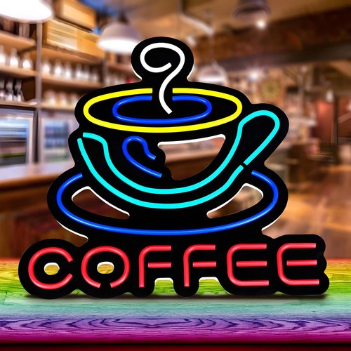 Insegna led neon coffee - insegna, luce