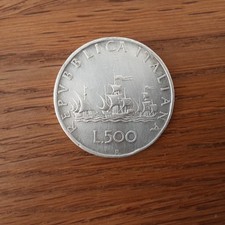  Moneta da 500 Lire in argento