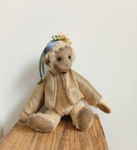Teddy monkey goldy ooak - goldy,