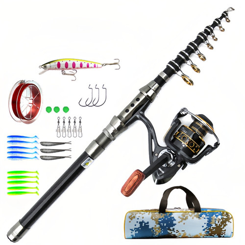Canna pesca telescopica in - canna,
