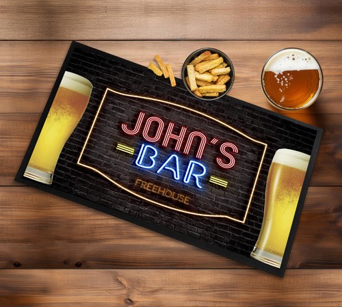 Personalised bar mat your - bar,