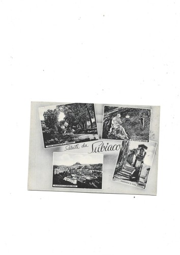 Subiaco cartolina anni - subiaco, (roma)-cartolina