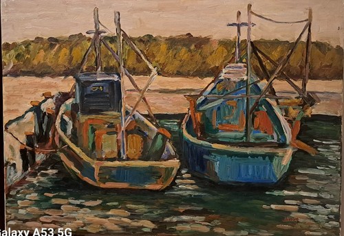 Quadro dipinto mano olio - a,