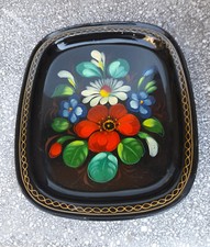 Vassoio metallo nero - vassoio, in