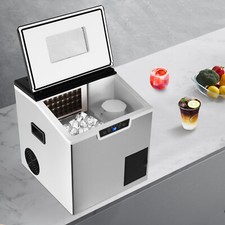 Macchina per cubetti di ghiaccio da banco 1000 g elettrica tritata macchina per cubetti di ghiaccio e ghiaccio 32 pezzi 1,8 L