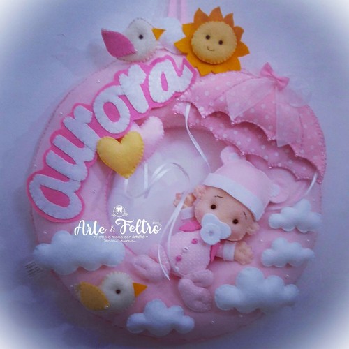 Fiocco nascita bambina - nascita,