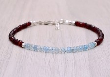 Bracciale donna acquamarina e