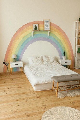 Adesivo murale arcobaleno