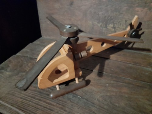 Giocattolo elicottero legno - giocattolo,
