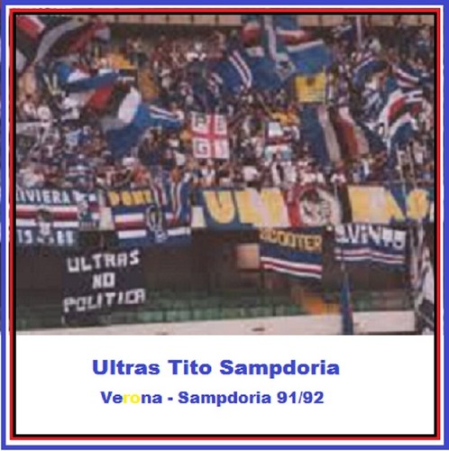 Tifo ultras tito - tito, sampdoria
