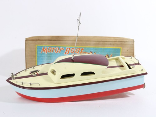 Barca batteria vintage blu - barca,