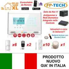 ANTIFURTO ALLARME CASA KIT COMBINATORE GSM WIRELESS SENZA FILI DA CELLULARE APP