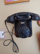 Telefono FACE da parete a Disco colore Nero Anni '50