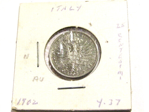 1902 italia centesimi - 1902-r, 25