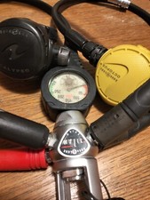 Octopus AQUALUNG - mod. TITAN spiro INT - + 2 X secondi stadi + manometro.