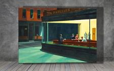 Edward Hopper Nighthawks TELA DIPINTO STAMPA ARTISTICA 1334X