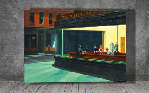 Edward hopper nighthawks tela - edward,