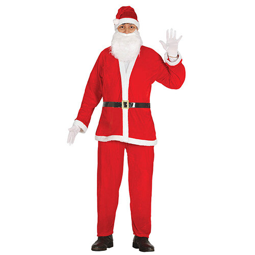 Costume babbo natale vellutato - natale,