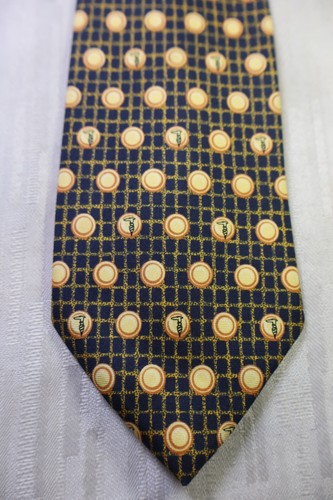 Trussardi 100 seta silk tie - trussardi, 100%