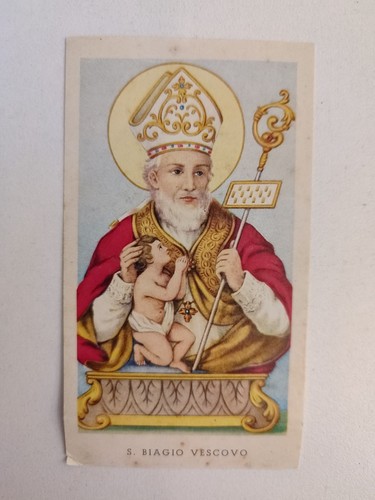 San biagio holy - holy, card,