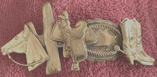 Western cowgirl barrette - cowgirl,