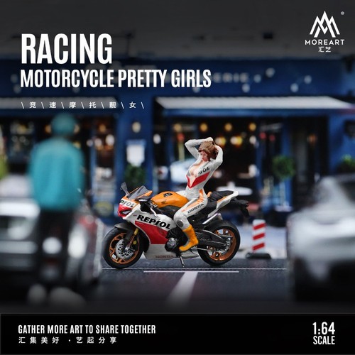 Moreart racing biker - racing, girl