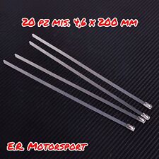 20 Fascette Metalliche in acciaio inox 304 misura 4,6 mm x 200 mm