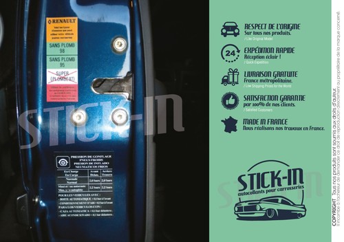 Autocollants stickers clio - autocollants,